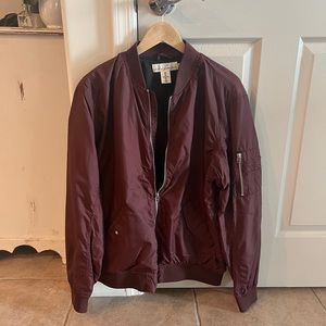 Men’s H&M Maroon bomber jacket